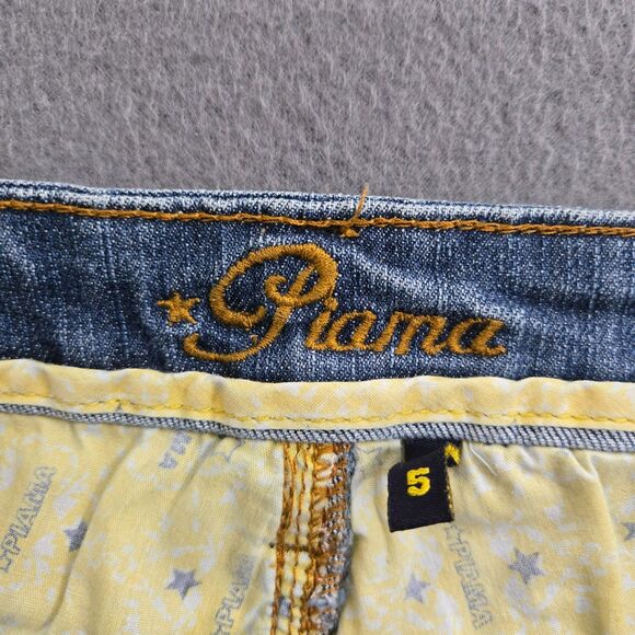 Piama Women Juniors 5 Low Rise Bootcut Jeans Boho Y2K - Picture 6 of 12